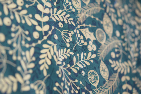 Stof: Groen met gouden details