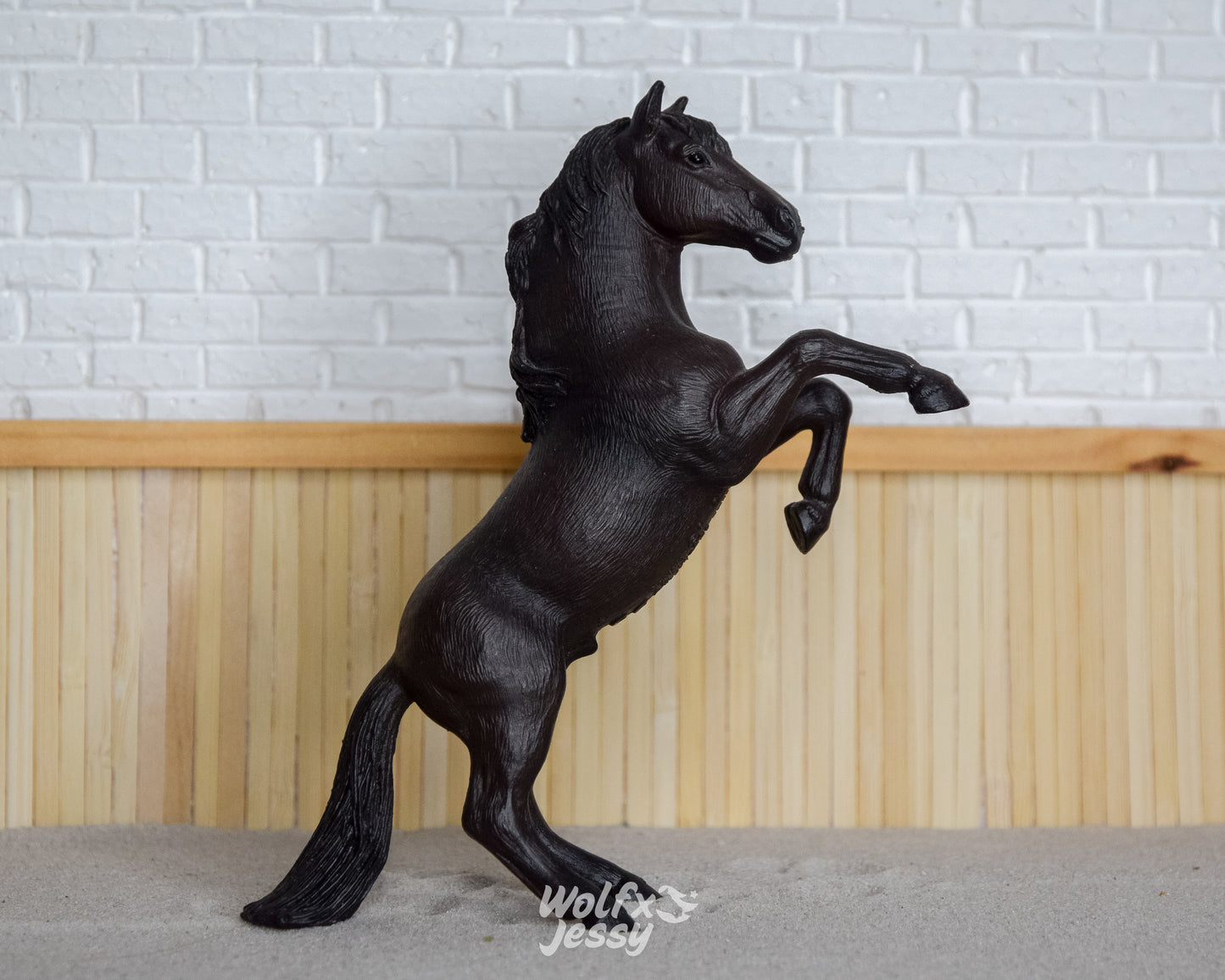 13624 Steigerende Mustang hengst zwart