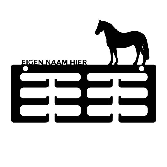 Rozet houder Gronings paard met naam