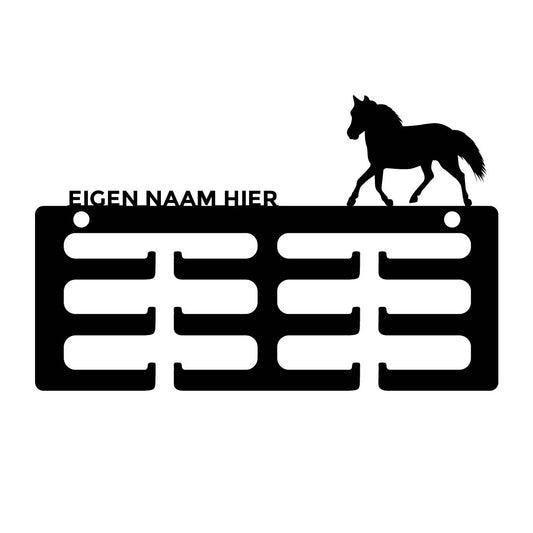 Rozet houder Mini paard met naam