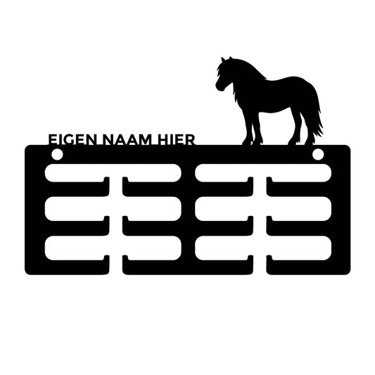 Rozet houder Haflinger met naam