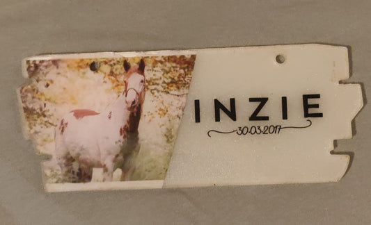 Naambord foto + tekst