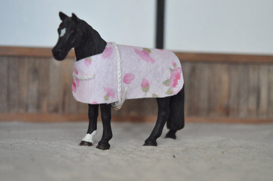 Zweetdeken bloem roze