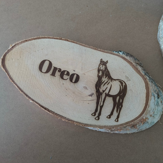 Hout bordje
