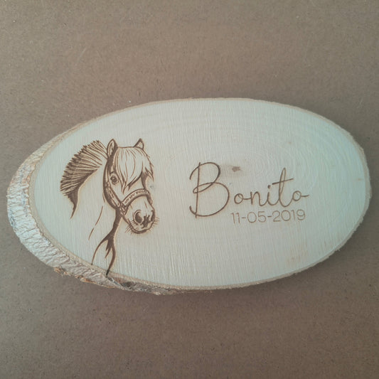 Hout bordje klein